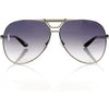 Marc Jacobs Silver-framed aviator metal sunglasses
